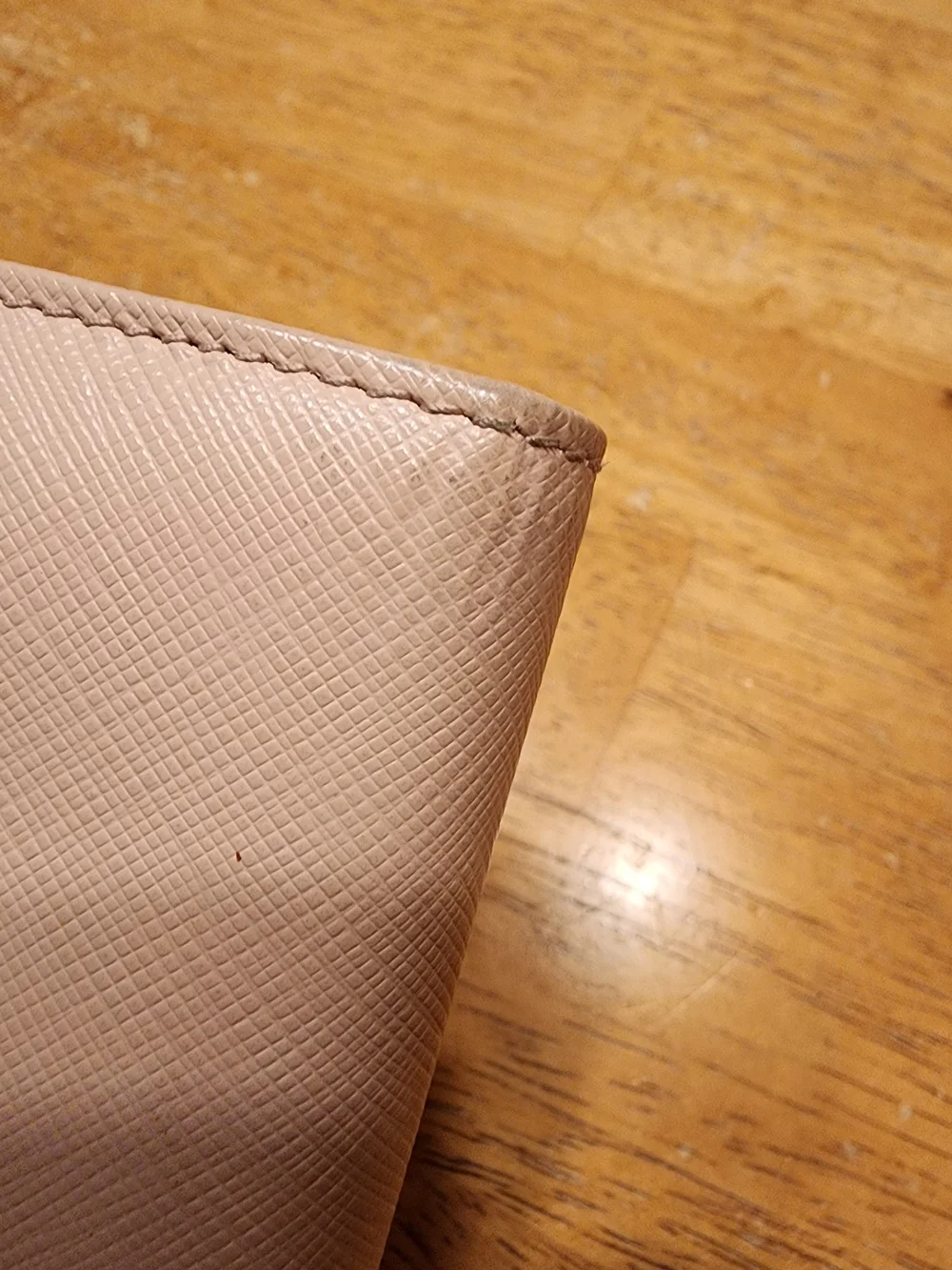 Salvatore Ferragamo Gancini long wallet pale pink With Gold Hardware